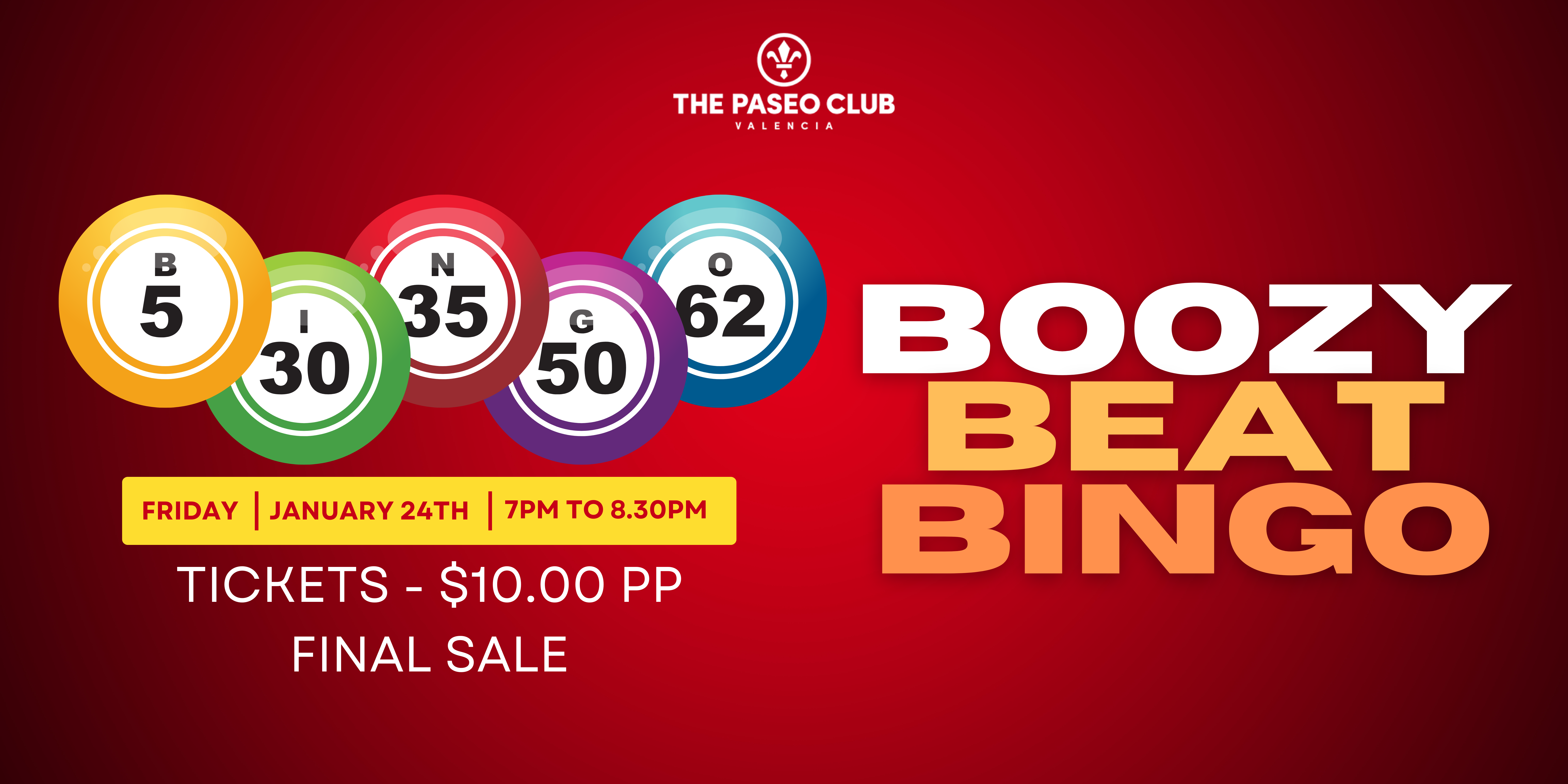 Boozy Beat Bingo