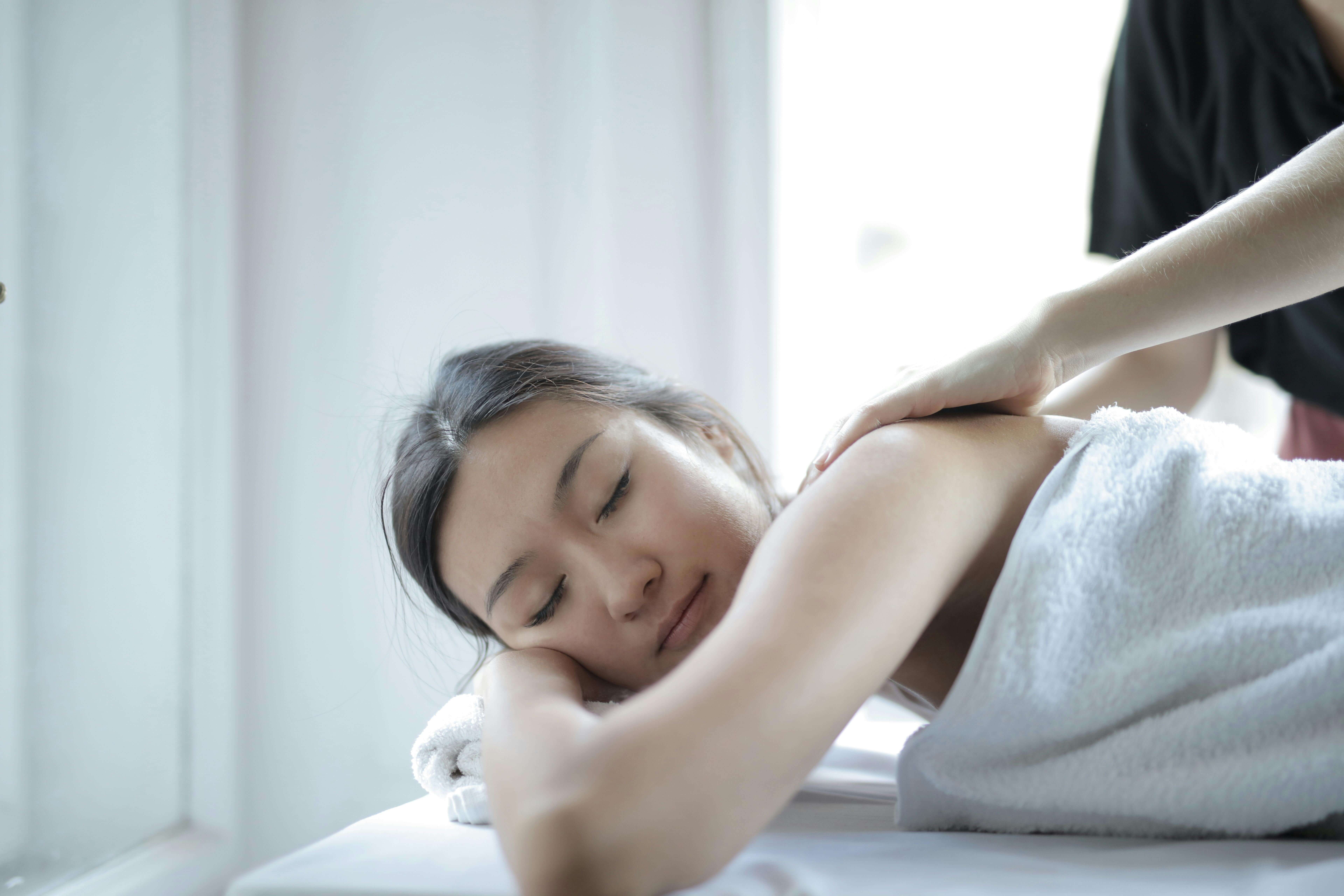 person getting massage