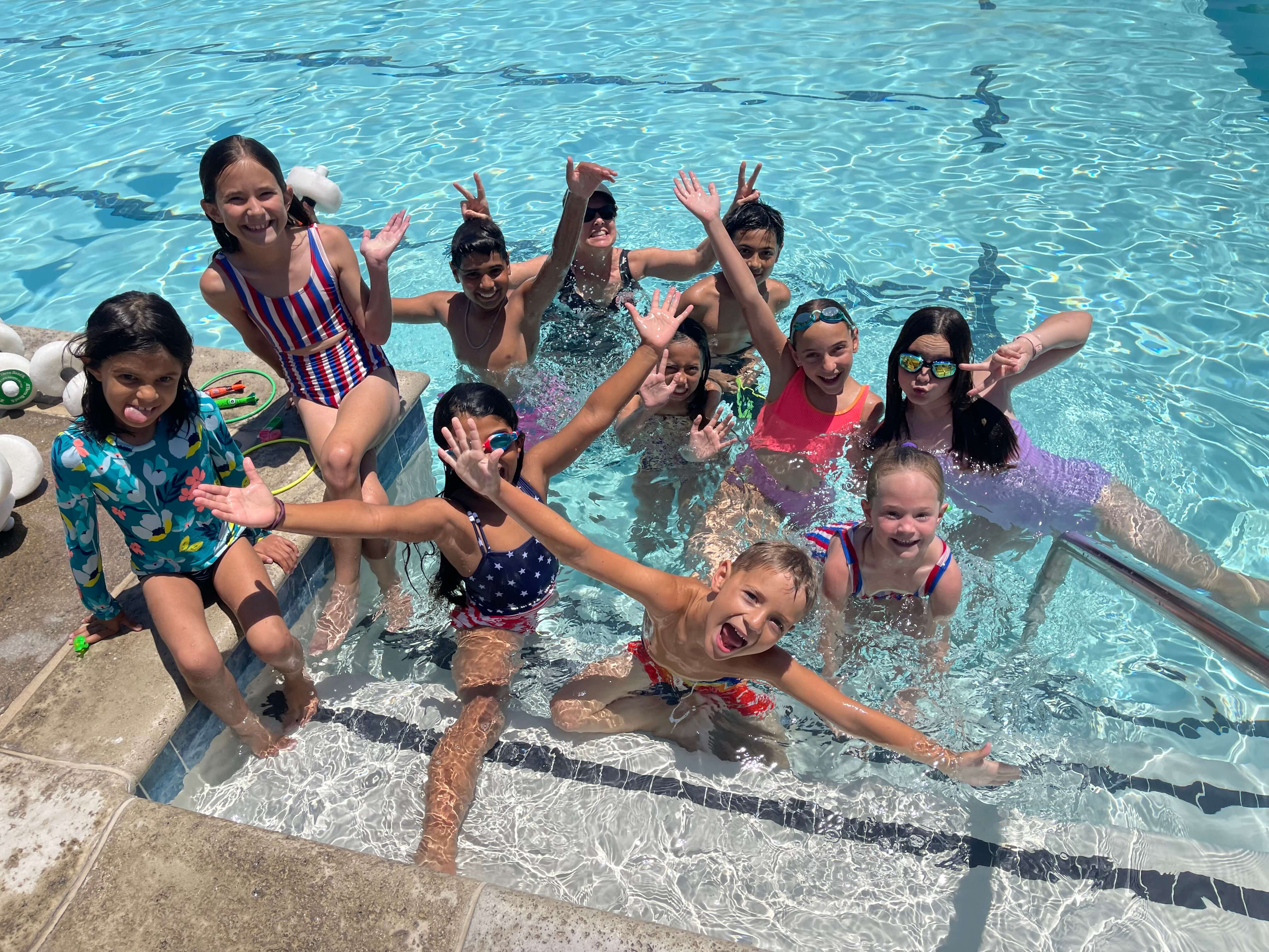 kids in pool